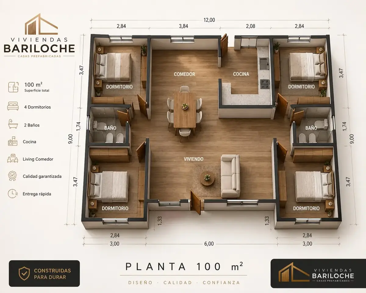 Casa 100 m² de Viviendas Bariloche
